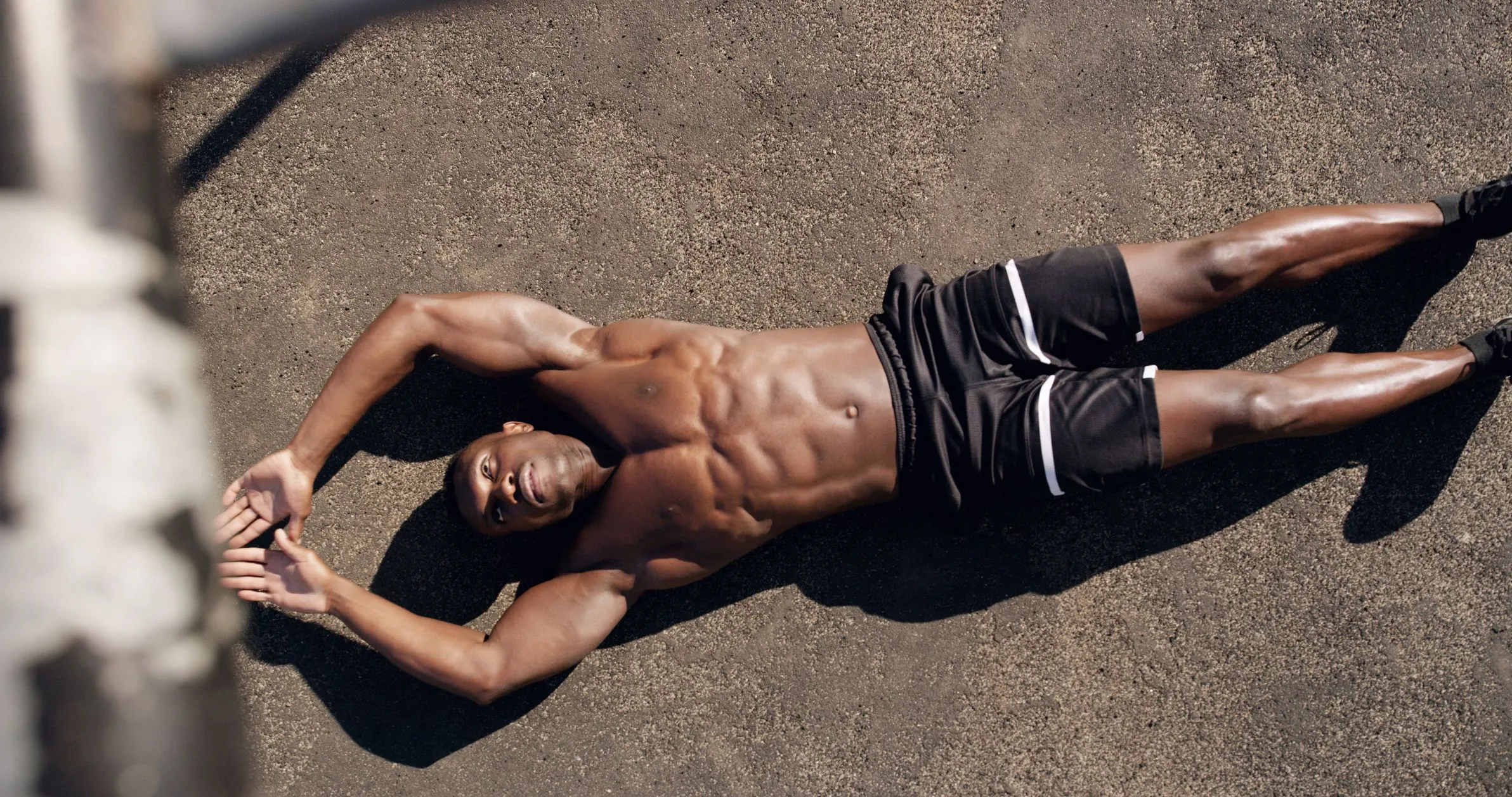 Floor-based stretching with long spine line